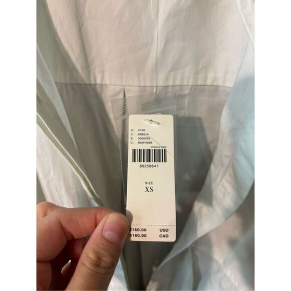 By Anthropologie Twofer Buttondown Shirt Dress Size XS $160 NWT - Picture 8 of 8